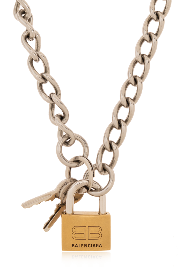 Balenciaga ‘locker Necklace Mens Jewelery Vitkac 0164
